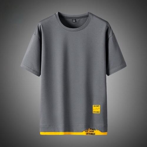 Fashion Brand Hip Hop Men T-Shirts 2021 Summer Mens T Shirt New Casual Solid Tshirts Street Brand Clothing Men Tee Shirts Tops