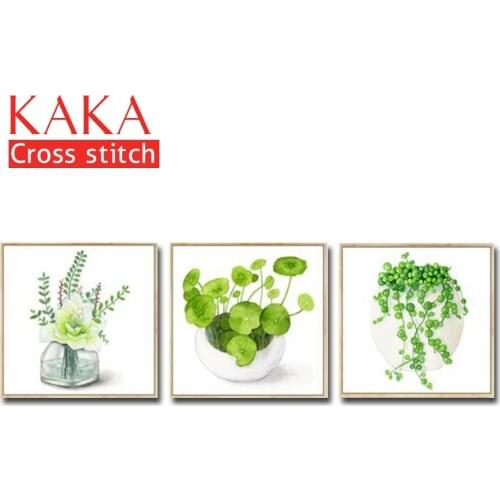 Cross stitch kits,Embroidery needlework sets,DMC 11CT canvas with printed pattern for Home Decor Painting,flowers CKF0065