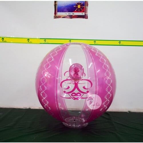 PVC Material Custom Advertising Printing Pink Inflatable Beach Ball