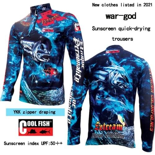 COOLFISH 2021 New Luya Clothing Long Sleeve Outdoor ice fishing sun-protective clothing fishing clothes Ares GT