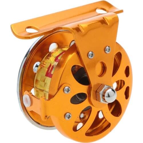 New Fishing Reels 2BB 1:1 Right Hand Former Ice Fishing Reels Aluminum Alloy Fish Wheel for Ice Raft Fishing