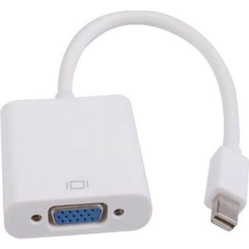 Mini DP To VGA Adapter Cable Mini Displayport Thunderbolt To VGA D-Sub Converter 1080P Cables For Macbook Pro Air iMac Mac Mini