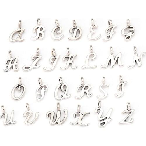 ABC Alphabet Mini A-Z Letter Pendant for Personalized Jewelry Making Letter Set Diy Crafts Pendant Diy Necklace Bracelet