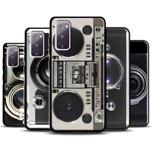 Retro Vintage Camera Phone Case For Samsung Galaxy S20 FE S8 S9 S10 Plus Note 10 Plus Note 20 S21 Ultra Cover