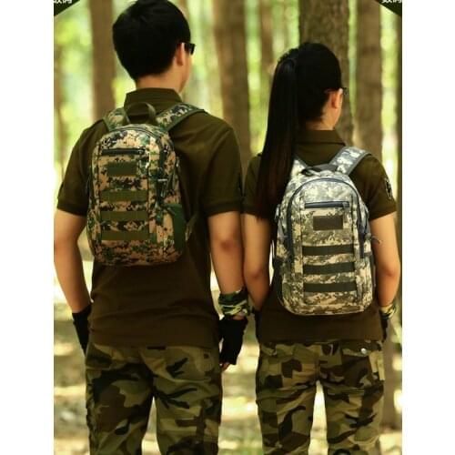 12 liters mini waterproof tactics double shoulder bag for men and women riding Backpack Travel army fans