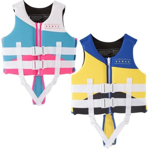 Childrens professional life jacket snorkeling small vest belt cross belt protection life vest swimming safety swimsuit neoprene