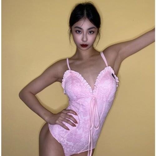 New Latin Dance Tops For Women Modern Dance Lace Sling Chest Pad One-Piece Tops Latin Practice Clothes Rumba Latin Wear DQS7406