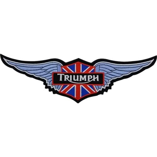 TRIUMPH PATCH Embroidered Patches Iron On Sewing Parches For Clothes Applique Embroidery DIY Supplies Crafts Sticker Biker Patch