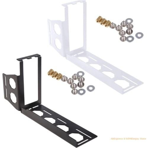 DIY Metal Graphics Cards Vertical Bracket Riser PCI Express Stent Stand Holder for PC Case Dropship