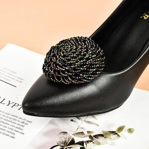1PCS Elegant Women Rhinestone Shoe Clip Shoe Charm DIY Shoe Charms Jewelry Shoes Decoration Accessories