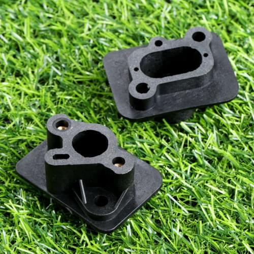 2Pcs Garden Tool Parts 40-5 43CC 52CC Brush Cutter Intake Manifold Carburetor Base Connector Carb Adaptor Admitting Pipe