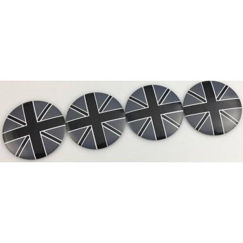 4Pcs 56mm England UK Flag Auto Wheel Center Hub Cap Badge Emblem Decal Sticker Car Accessories