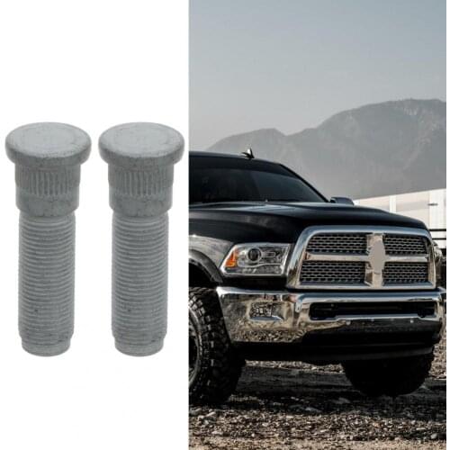 50% Hot Sales!! 2Pcs Wheel Hub Stud Front Rear High Strength Metal Wheel Hub Nut Kit 06509866AA for Dodged Ram 2500 3500 2012-20