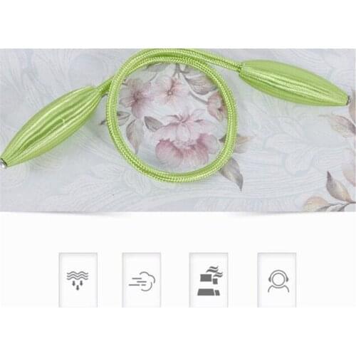 50pcs Curtain Tiebacks Plush Alloy Hanging Belts Ropes Curtain Holdback Buckles Clasp Clips Curtain Accessories Hook Holder Dec