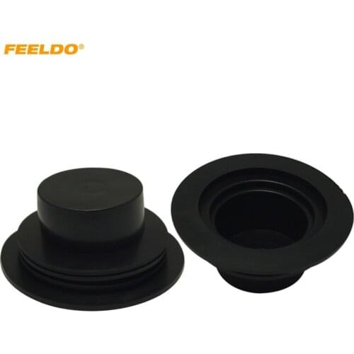 FEELDO 2Pcs Universal Car HID LED Headlight Kit Dustproof Cover Rubber Waterproof Sealing Cap Headlamp Covers #5576