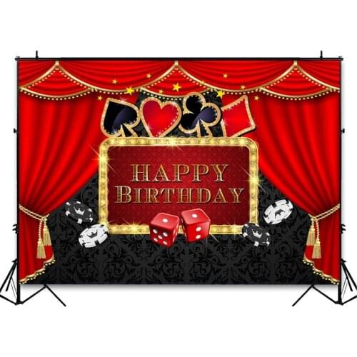 Casino party background poker las vegas party birthday theme casino night photography background decoration props