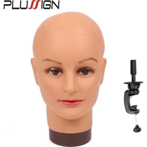 Custom Mannequin Head No Hair For Wigs Making Display Styling Wig Head Stand Training Head With Clamp Makeup Jewelry For Girls