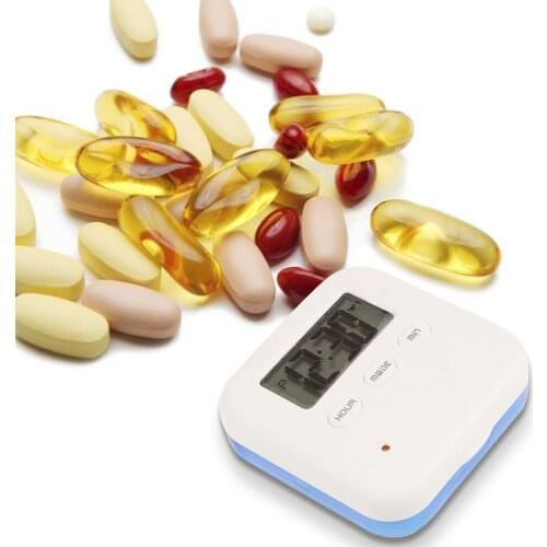 Intelligent Medication Reminders Pill Box Alarm Timer Electronic Timing Pill Case Medicine Holder Organizer