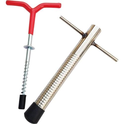 Winter Ice Fishing Drill Tent Pegs Fixed Nail Ice Fishing Rod Holder Screw Nail Fishing Accessories