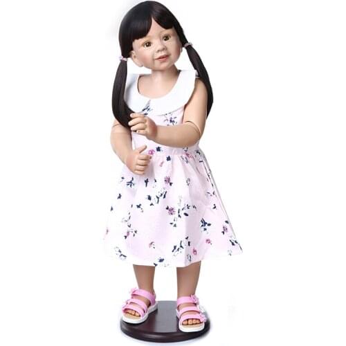 NPK 87CM toddler girl Original Masterpiece Doll Huge baby lifelike artist desgin ball jointed real age2 dress model collectible