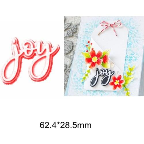 Metal Cutting Dies Joy Alphabet Words Funny Frame Dies Making Cards Decorate Paper New Stencils Scrapbook Craft DIY 2019 Hot New