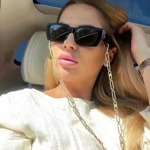 2021 Brand Designer Black Square Sunglasses Men Trends in Europe and America Big Frame Shades For Women Summer Traving Eyewear