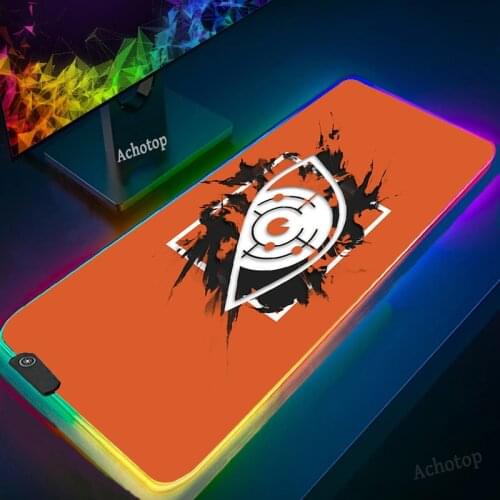 Mouse Pad Gamer Rainbow Six Siege RGB Mouse pads Mouse Gaming Accessories Gaming Mouse Mat With LED Large Desk Carpet Desktop XL