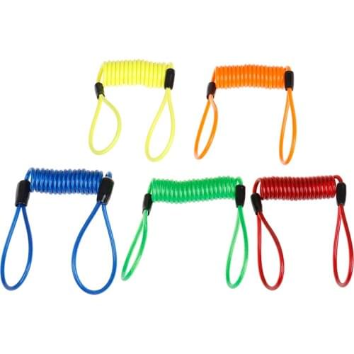 Motorcycle Scooter Disc Lock Security Reminder Anti-theft Rope Bike Motorbike Tool Spring Cable Bicycle Lock Rope Helmet Wire