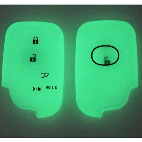 Silicone Rubber key fob Protect case cover skin cap set for For Lexus 2018 2019 IS ES GS LS500h NX RX LX LC RC Remote keyless