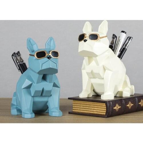 Modern ins Wind Creative Storage Pen Holder Decoration Robot Dog Cosmetic Storage Rack Home Fashion Decoration Storage Box