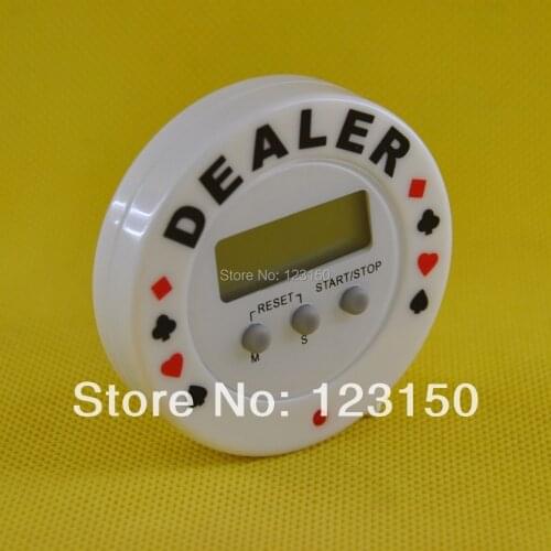 TA-004 30g high quality with countdown timer Texas Hold 'Em Poker Dealer Chip 4pcs/lot Free Shipping
