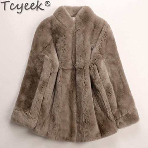 Tcyeek Rabbit Fur Coats