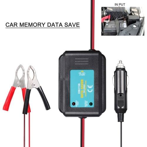 Car Memory Data Saver Automotive Emergency Power Supply Cable Battery Tester Memory Saver Connector Automotive Memory Keeper