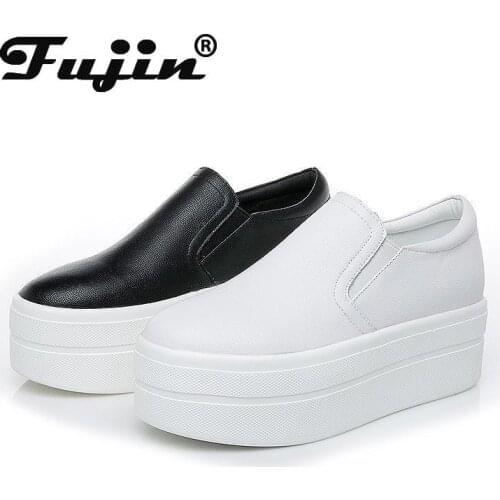 Genuine Height Increased Super High Heel Platform Women Ankle Boots Wedge Platform Female High Heel Increasing Shoes Women