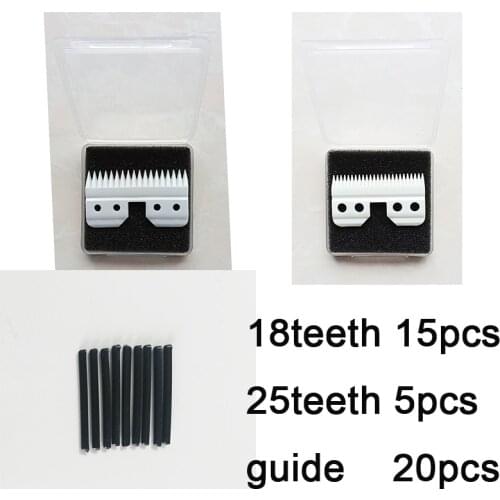 50pcs/lot 18teeth or 25teeth ceramic moving blade replacement parts with blister package plastic