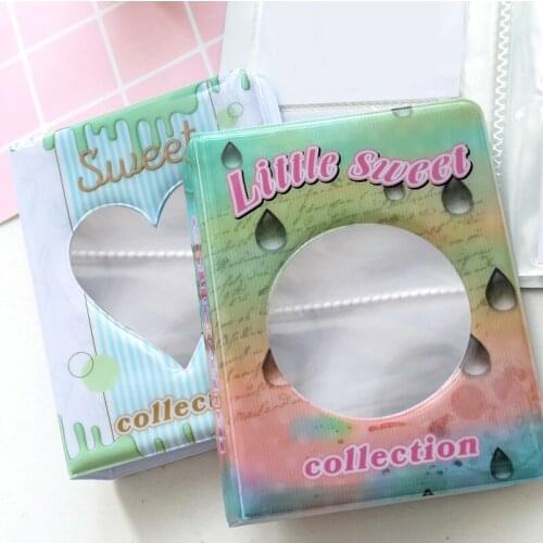 3 Inches Photo Album Card Holder Receipt Storage Hollow Love Model Photo Holder Business Card Bag photocard holder INS cover