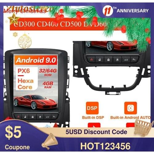 For Opel Astra J CD300 CD400 CD500 DVD600 DVD800 Android 9.0 Car GPS Navigation Head Unit Multimedia Player Radio Tape Recorder