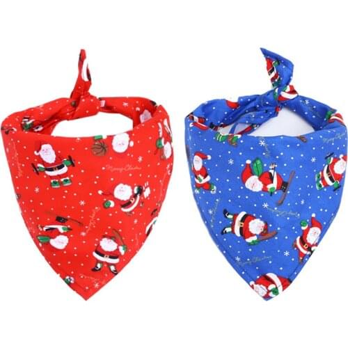 Pet Dog Bandana Large Pet Scarf Christmas Pet Costume Stylish Bibs Kerchief Accessories For Small Medium Large Dogs Cats Access