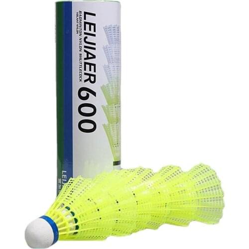 Regal cork game badminton 600 indoor and outdoor resistant nylon badminton barrel yellow