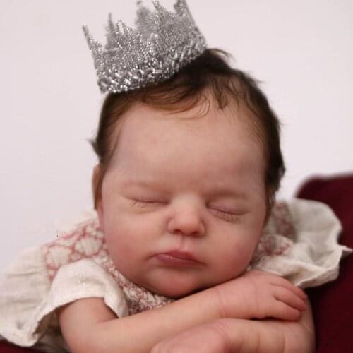 BZDOLL 20 Inch Silicone Reborn Accessories DIY Bellami Blank Kit Fresh Color Soft Unpainted Unfinished Sleeping Doll Babies Part