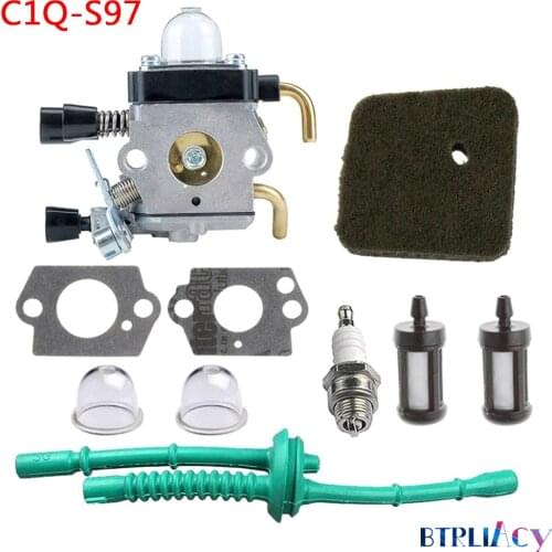 C1Q-S97 Carburetor with Air Filter Fuel Line Kit for STIHL FS38 FS45 FS46 FS55 FS55C FS55R FS55RC FS55T Trimmer Brushcutter