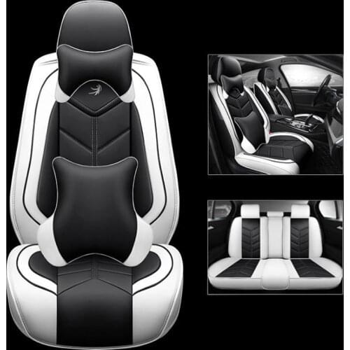 Loyalty for Upgrade Full Set Car Seat Covers Universal PU Leather Universal 5 Seat Front Rear