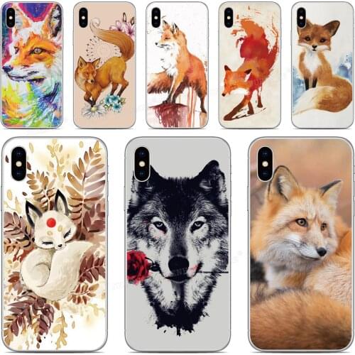 Cute Fox Soft TPU Back Cover For Alcatel 3 3L 3V 3X 1 3C 1C 1X 1V 1S 2019 Case For Alcatel 1SE 1S 1V 3L 3C 1A 1B 2020 Phone Case