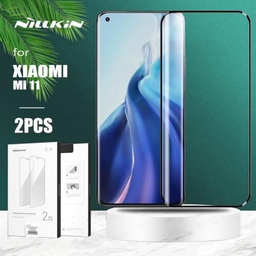 For Xiaomi Mi 11 5G Film 2pcs Nillkin Inmpact Resistant Curved Film Screen Protector for Xiaomi Mi11 Mi 11 5g Protect Film