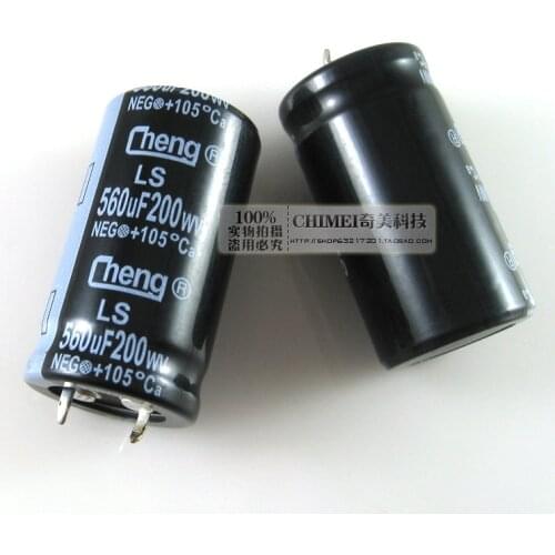 Electrolytic Capacitor 200V 560UF Hard Foot Capacitor Accessory