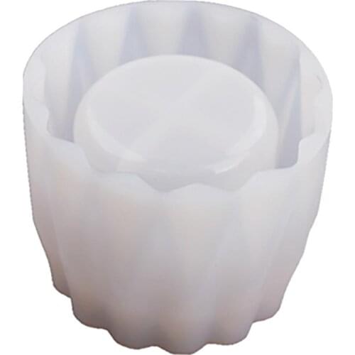 DIY Flower Pot Mold Reusable Durable Silicone Pen Holder Mold DIY Crafts Mold Vase Storage Jar Mould For Home Decoration