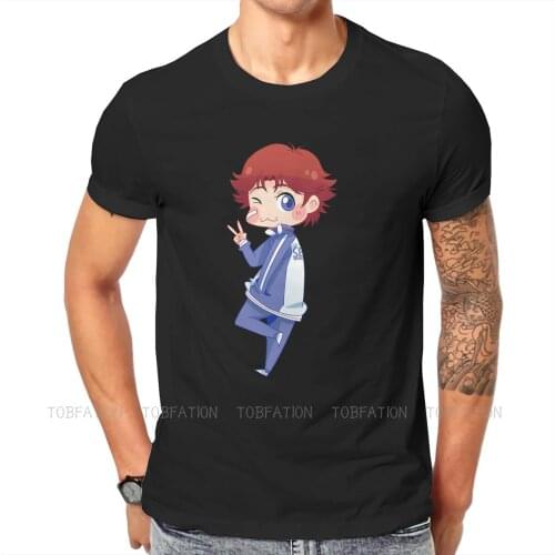 TeniPuri Chibi Kikumaru Sticker Casual TShirt Tennis Prince Sports Printing Streetwear Leisure T Shirt Male Short Sleeve Gift
