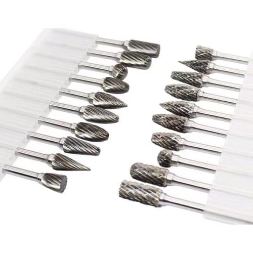 3*6mm Metal Drawing Tungsten Carbide Milling Cutter Rotary Tool Burr CNC Engraving Abrasive Tools Metalworking Milling Polishing