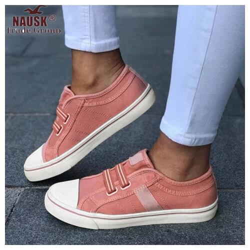Fast Shipping Women Vulcanized Sneakers Breathable Flat Casual Classic Shoes Woman Spring Autumn Canvas Shoes