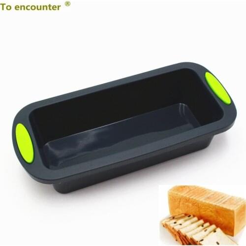 To encounter 28*12.5*6.3cm Square Quadrate Shape 3D Silicone Cake Mold Bread&Loaf Pans DIY Baking Tools Several Baking Pan Sets